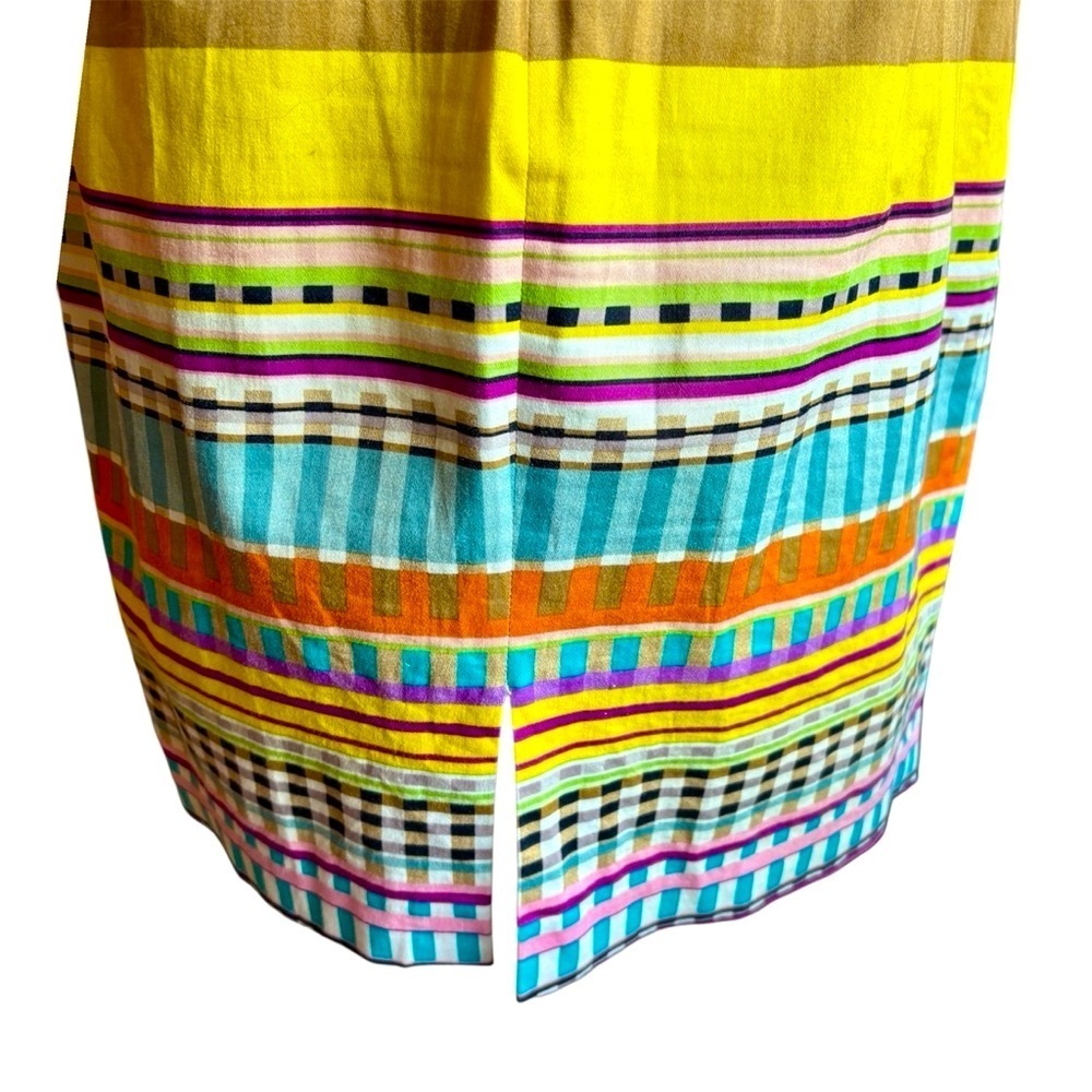 London Times Multicolored Striped Sleeveless Sheath V Neck Dress Womens size 6 - Picture 13 of 16